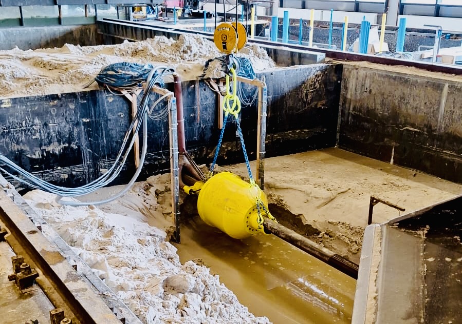 Frequensea Decommissioning Tool during testing at Deltares